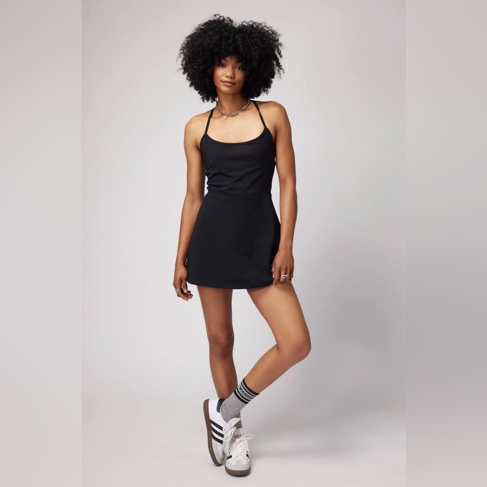 Spiritual Gangster x Peloton black Lia active dress sz sm